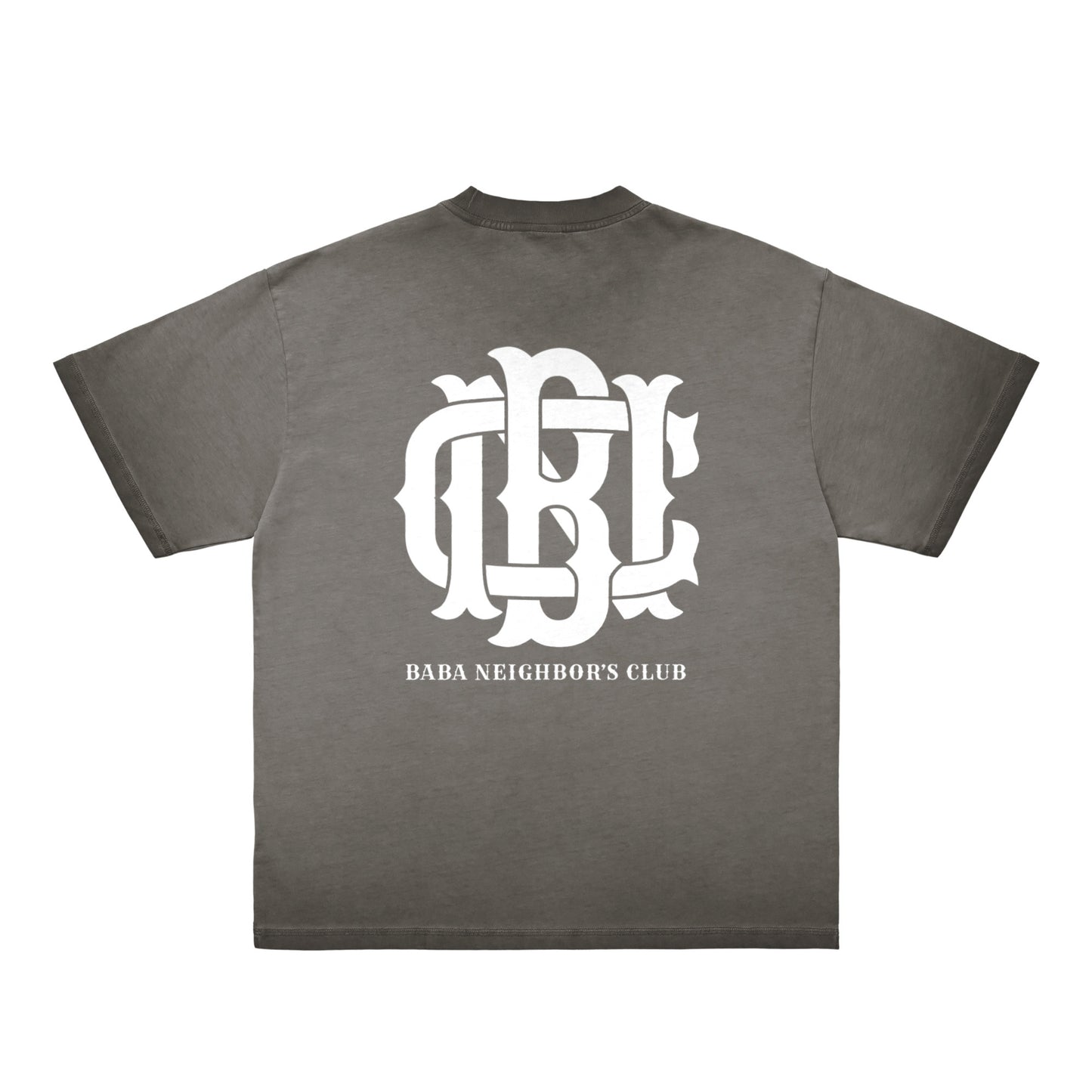 BNC MONOGRAM / BACK PRINT HEAVYWEIGHT SET-UP S/S TEE gray image