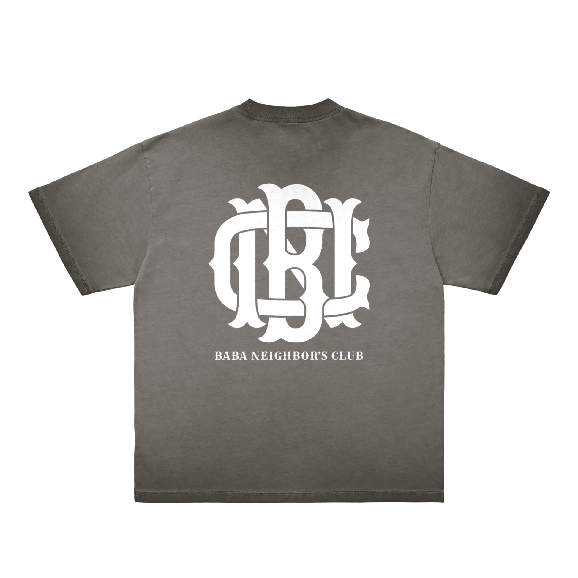 BNC MONOGRAM / BACK PRINT HEAVYWEIGHT SET-UP S/S TEE gray image