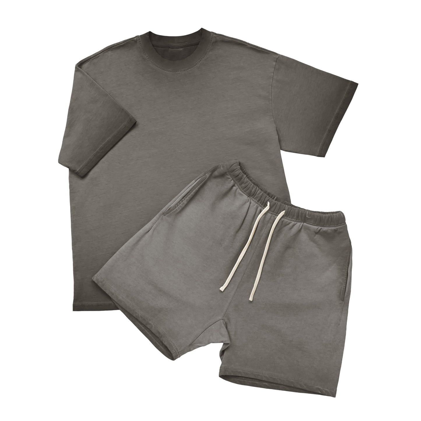 BNC MONOGRAM / BACK PRINT HEAVYWEIGHT SET-UP S/S TEE gray image