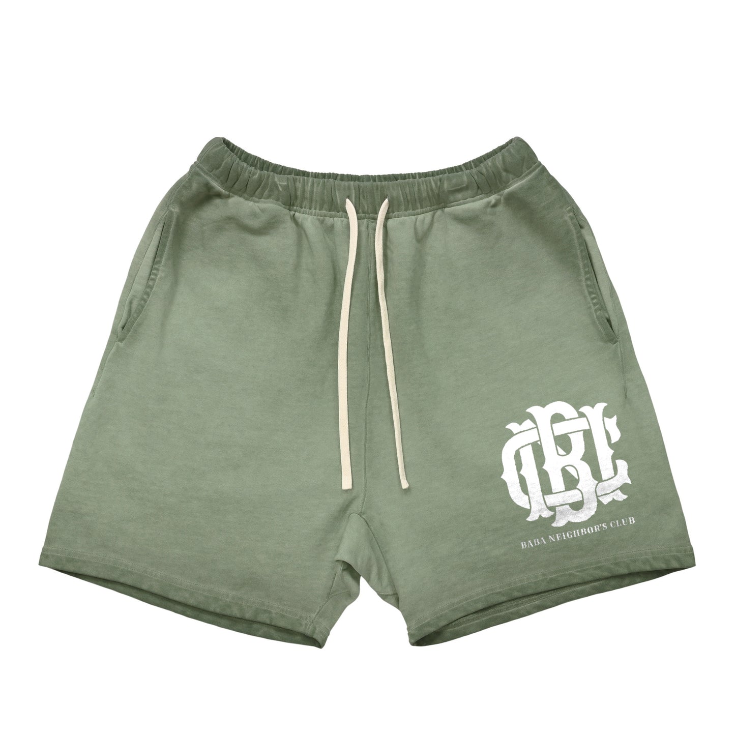 BNC MONOGRAM / PRINT SET-UP SWEAT SHORT green-gray image