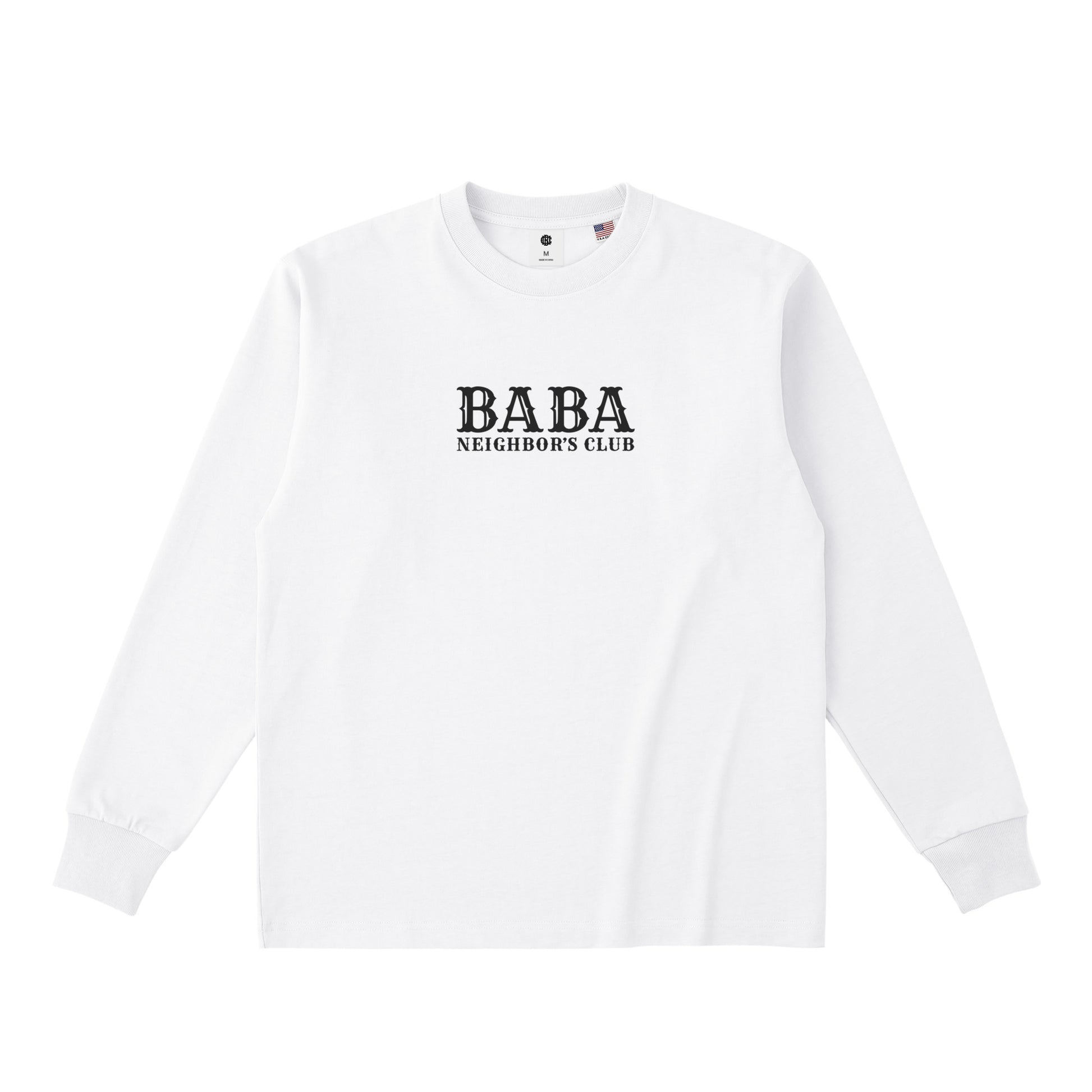 BNC LOGO / 8.1oz USA COTTON EMBROIDERY L/S TEE white image