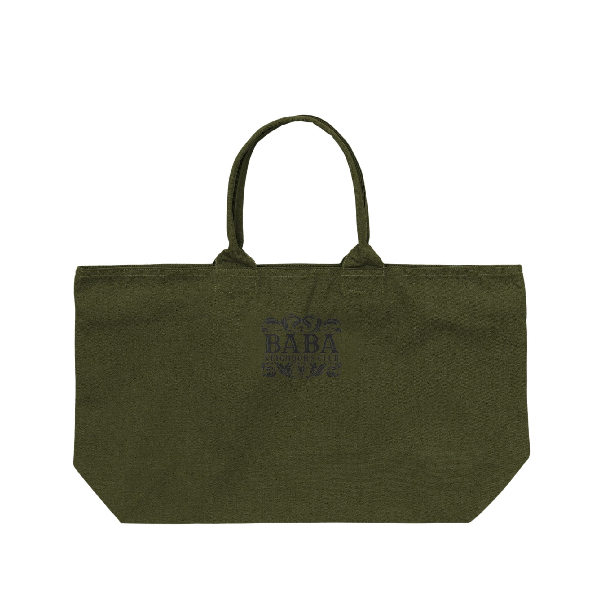 BNC ORNAMENT / EMBROIDERY HEAVY CANVAS ZIP TOTE BAG od image