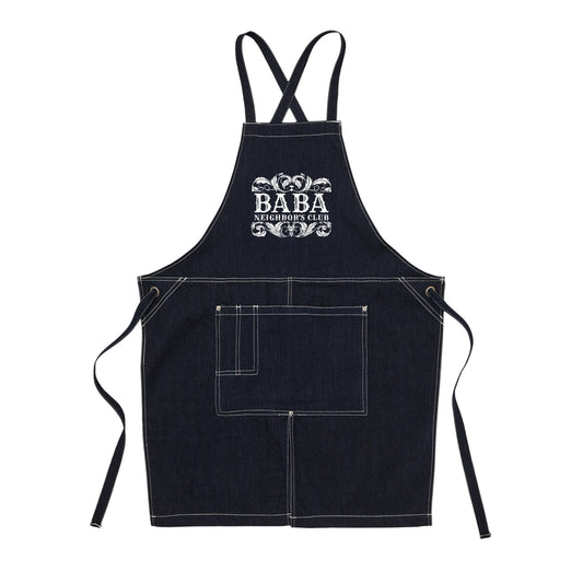 BNC ORNAMENT / PRINT HEAVY CANVAS WORK APRON dark-indigo image