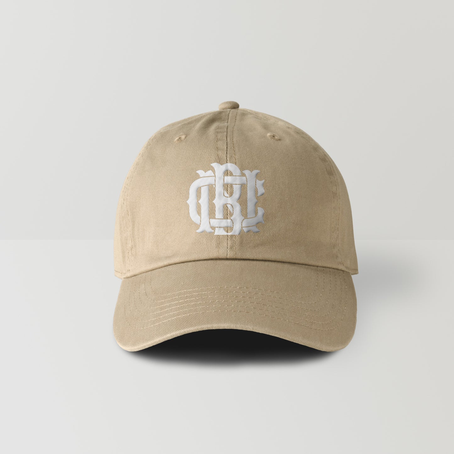 BNC MONOGRAM / EMBROIDERY 6 PANEL COTTON CAP khaki image