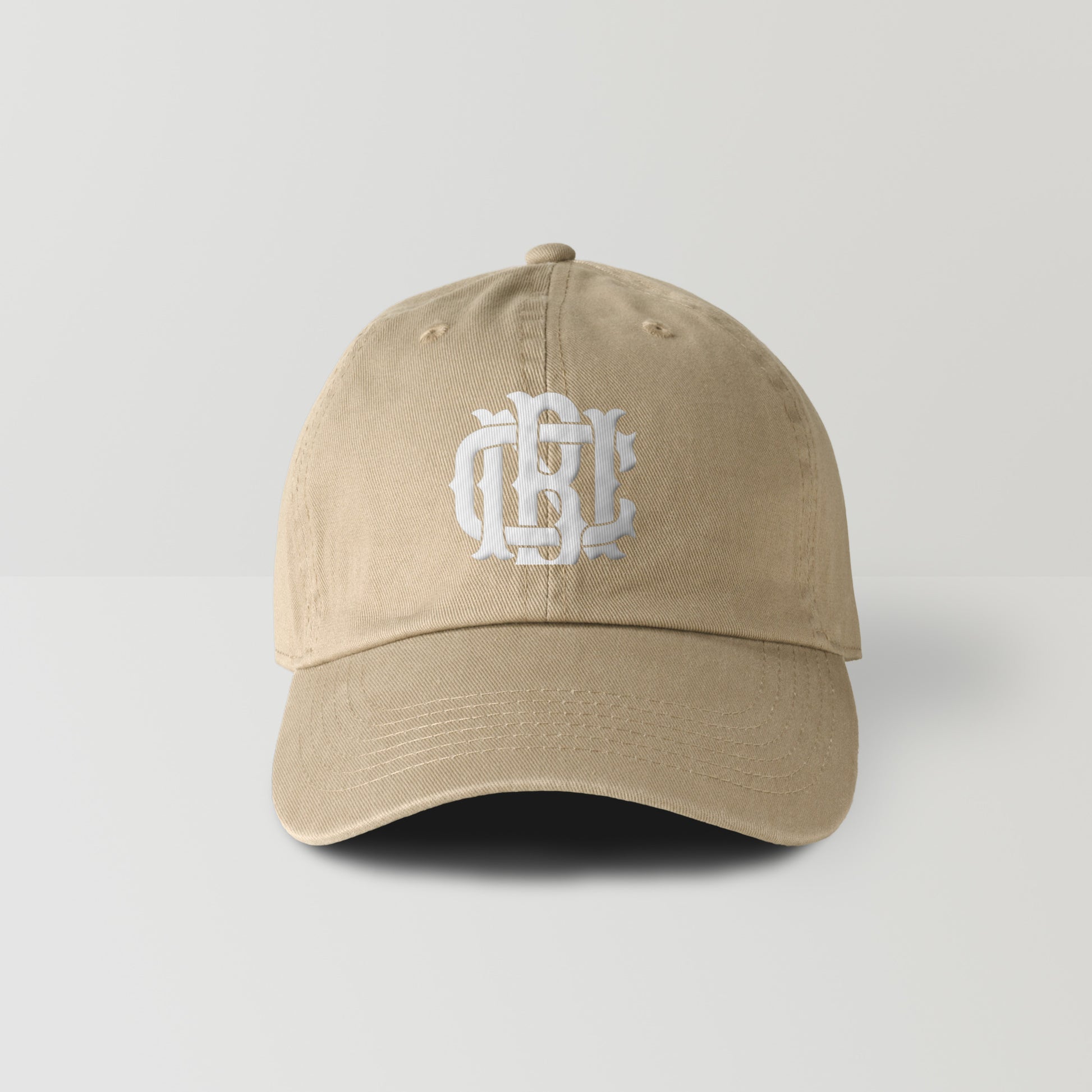 BNC MONOGRAM / EMBROIDERY 6 PANEL COTTON CAP khaki image